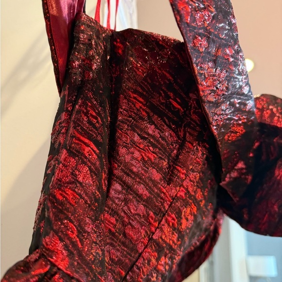 MacDuggal Off-Shoulder Red Dress - Picture 7 of 9